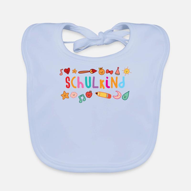 Schulkind Einschulung Schulbeginn Baby Bio-Lätzchen