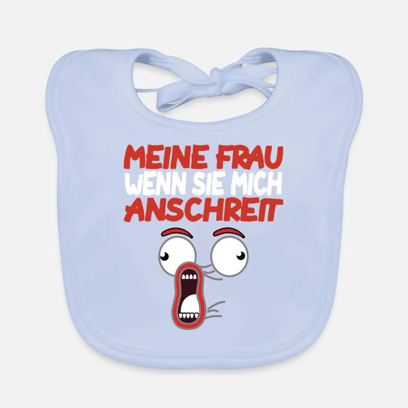 ehefrau ehemann spruch lustig Baby Bio-Lätzchen