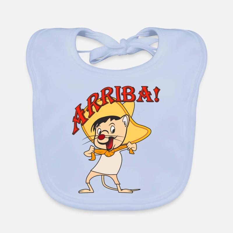 Mouse Mexico ARRIBA Organic Baby Bibs