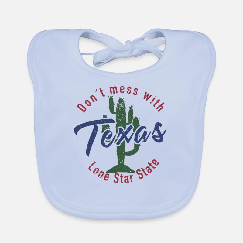 Don't mess with Texas Cactus Baby Bio-Lätzchen
