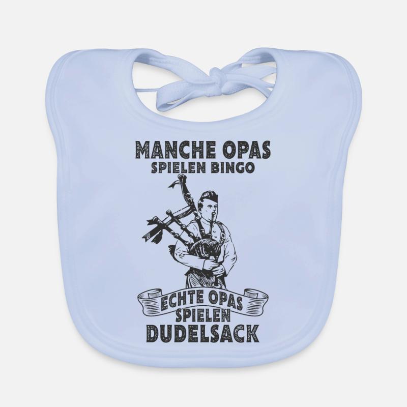 Dudelsack - Baby Bio-Lätzchen - sky Blue