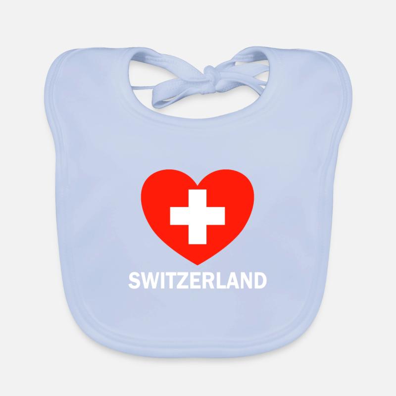 Schweiz Schweizer Geschenk Shirt Baby Bio-Lätzchen