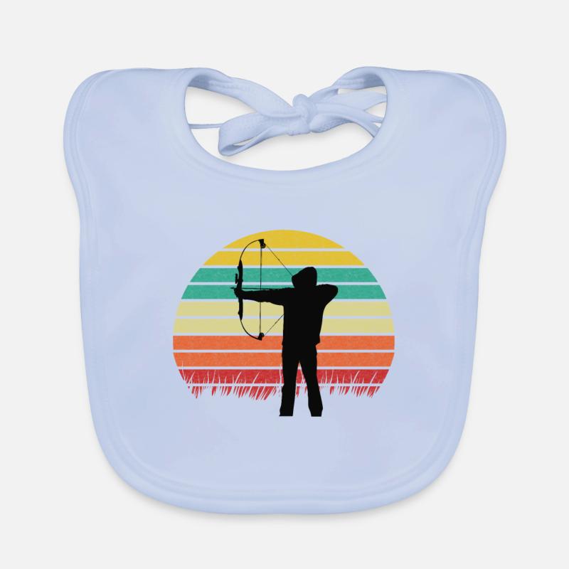 Archery compound bow Organic Baby Bibs