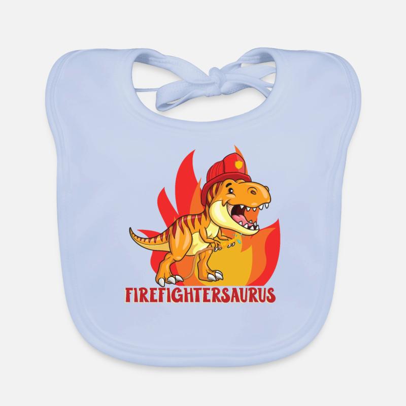 Firefightersaurus Dino Firefighter Service d'incendie Bavoir bio Bébé