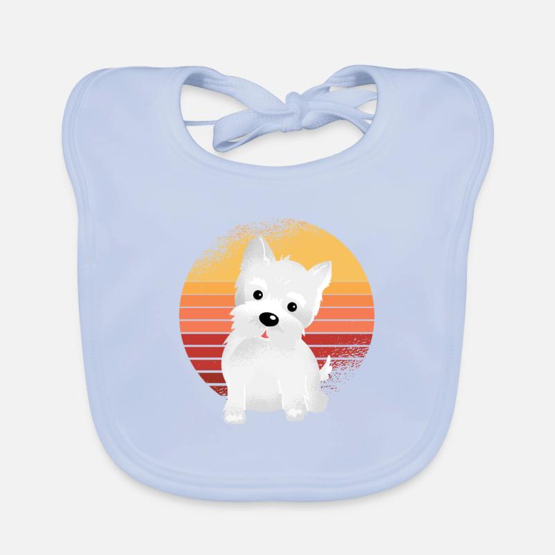 Westie Geschenkidee Baby Bio-Lätzchen