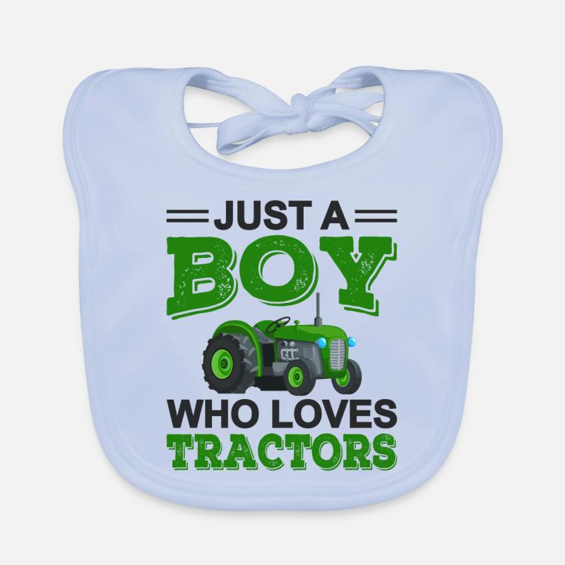 tractor Organic Baby Bibs