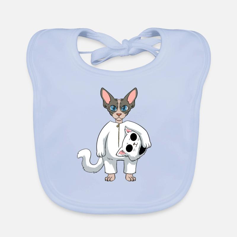 Naked cat, Sphynx for a Sphynx owner Organic Baby Bibs