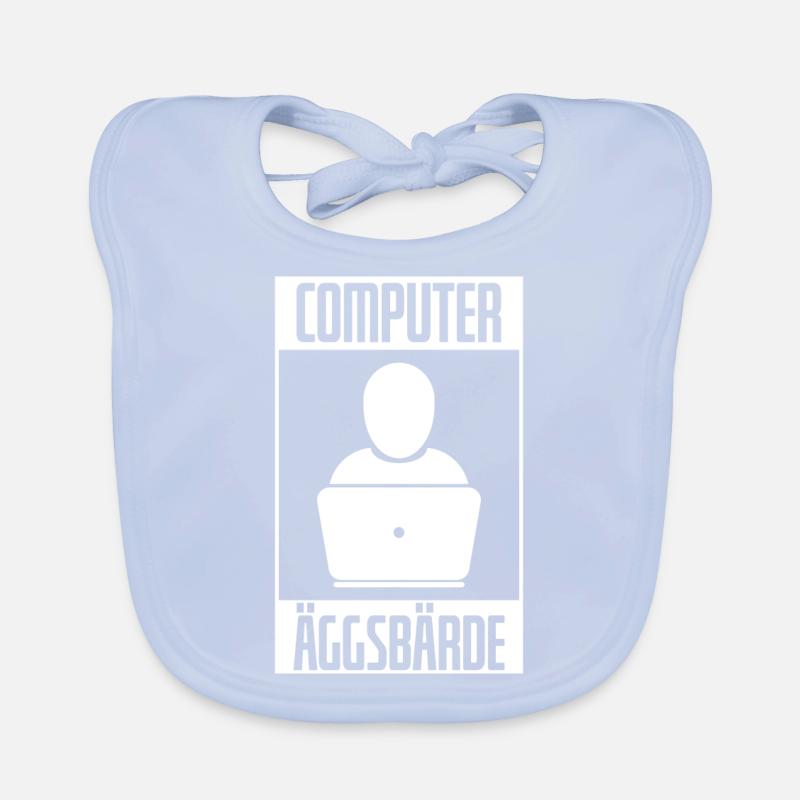 Computer Äggsbärde IT Informatik Sachsen Dialekt Baby Bio-Lätzchen