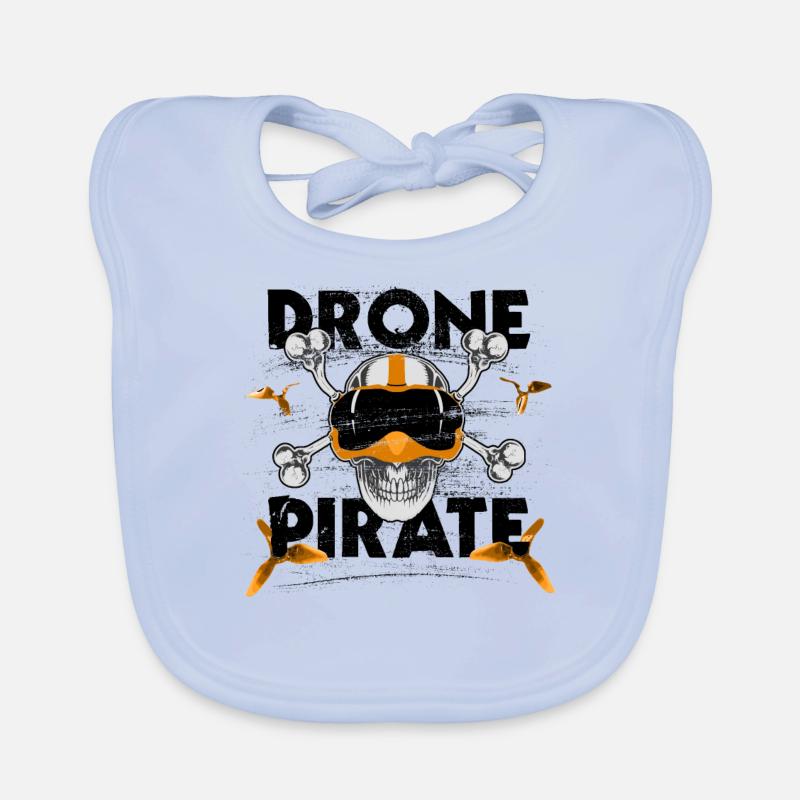 Drone pirate freestyle crâne de quadricoptère FPV Bavoir bio Bébé