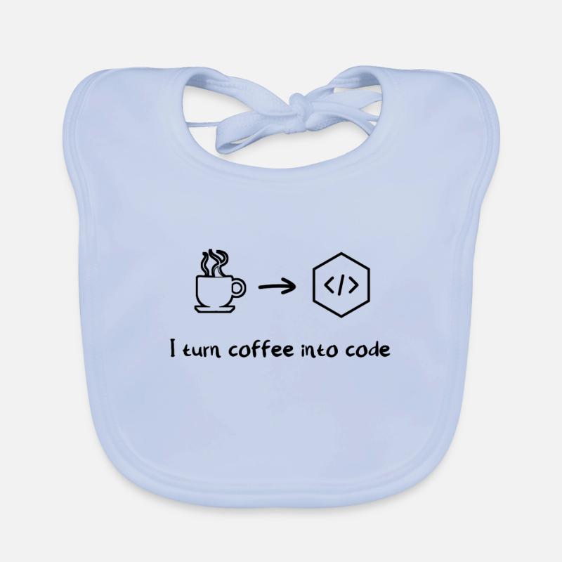 Kaffee Software Entwickler Engineer Programmierer Baby Bio-Lätzchen