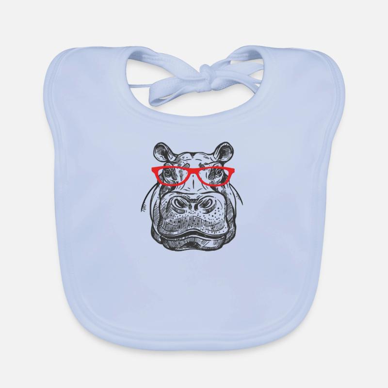 Nilpferd Baby Bio-Lätzchen