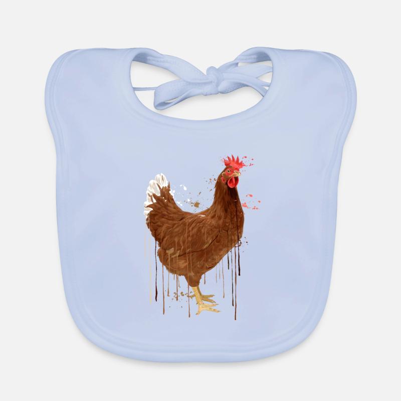 Chicken Drip Organic Baby Bibs