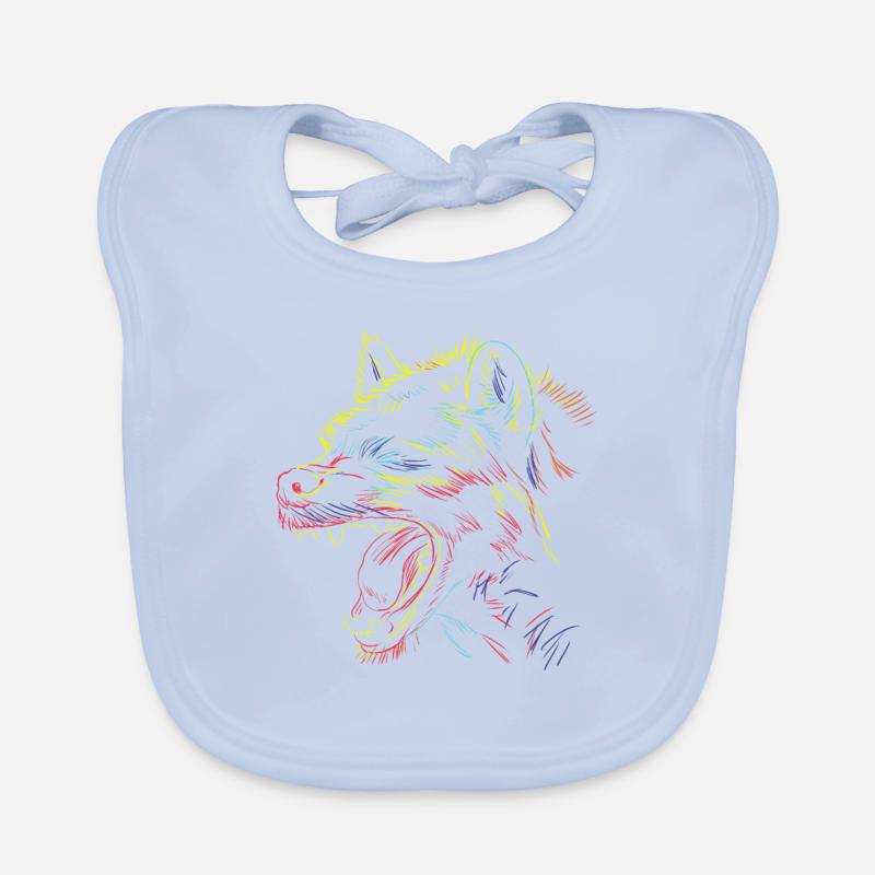 Kritzelei Hyäne Baby Bio-Lätzchen