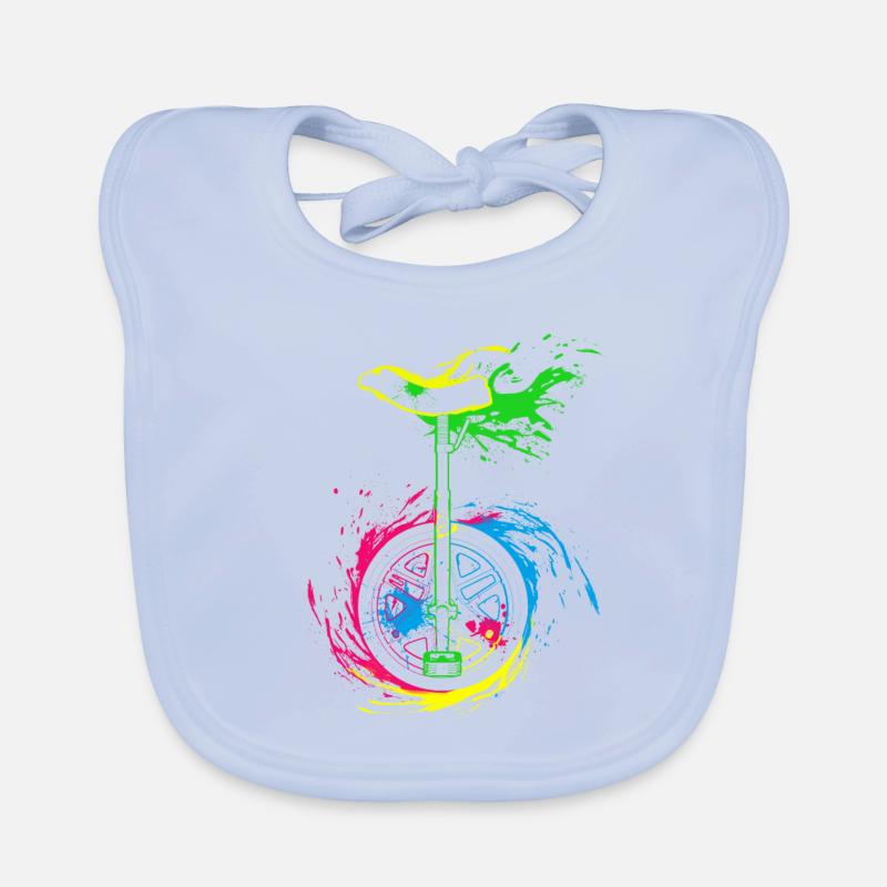 Splash Einrad - Baby Bio-Lätzchen - sky Blue
