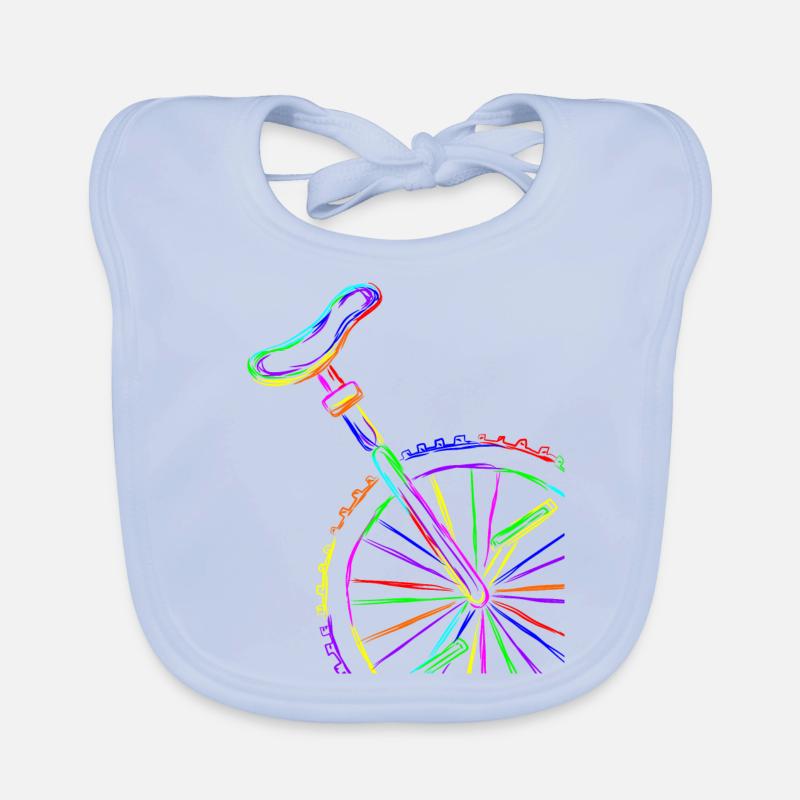 Monocycle coloré Bavoir bio Bébé