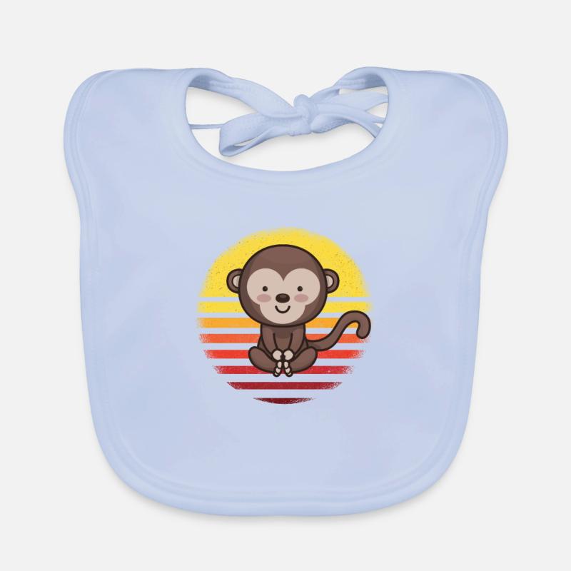 Singe singe mignon Bavoir bio Bébé