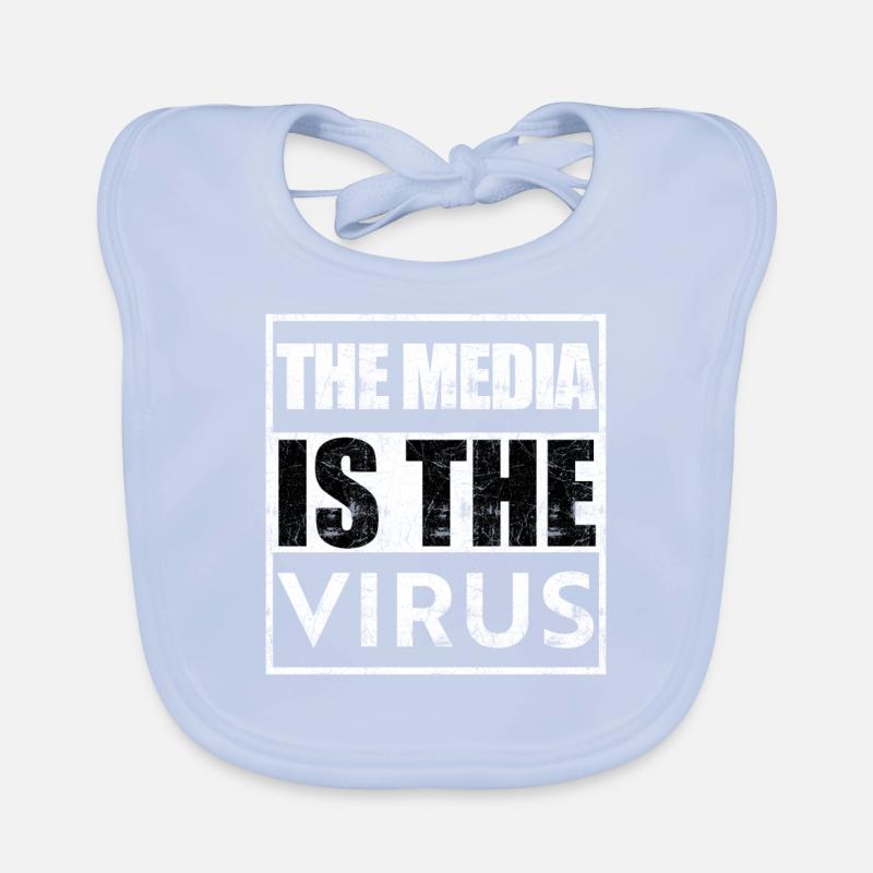Das Medium ist das Virus Baby Bio-Lätzchen
