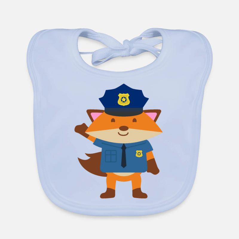 Polizei Uniform Baby Bio-Lätzchen