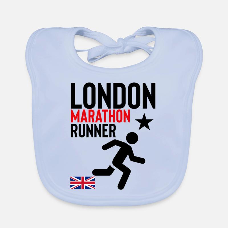 Marathonien de Londres Bavoir bio Bébé