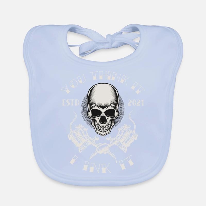 Tattoo Inked Ink Tattoo Sort Cooler Sort Bavoir bio Bébé