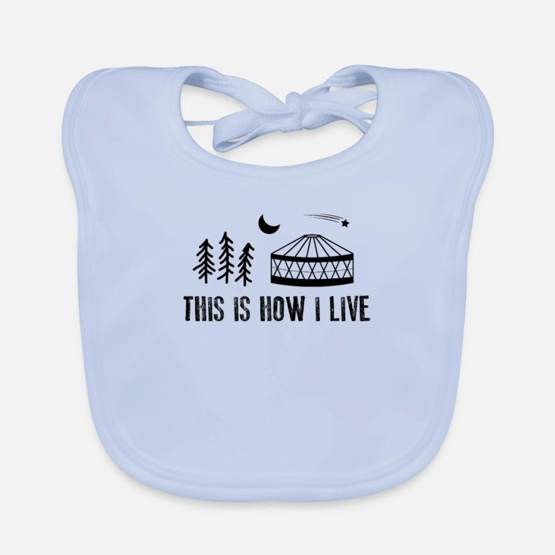This Is How I Live Jurte Zelt Baby Bio-Lätzchen