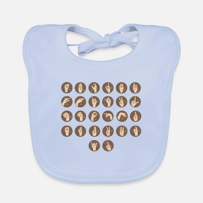 Deaf-mute Deaf Sign language Deaf hearing Organic Baby Bibs