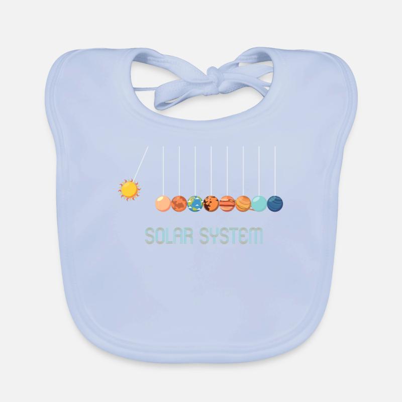 Newton Solar System Pendulum Physics Science Organic Baby Bibs