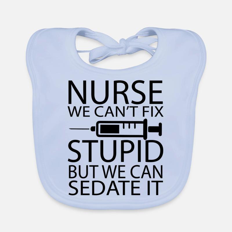 Infirmière Krankenschwester Corona Bavoir bio Bébé