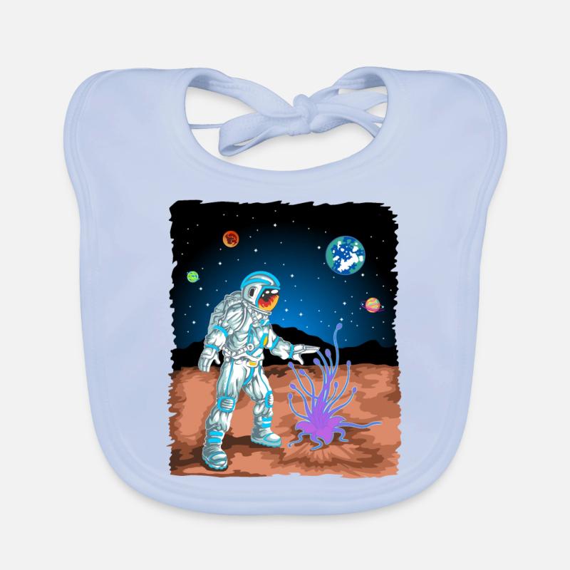 astronaute sur Mars Bavoir bio Bébé