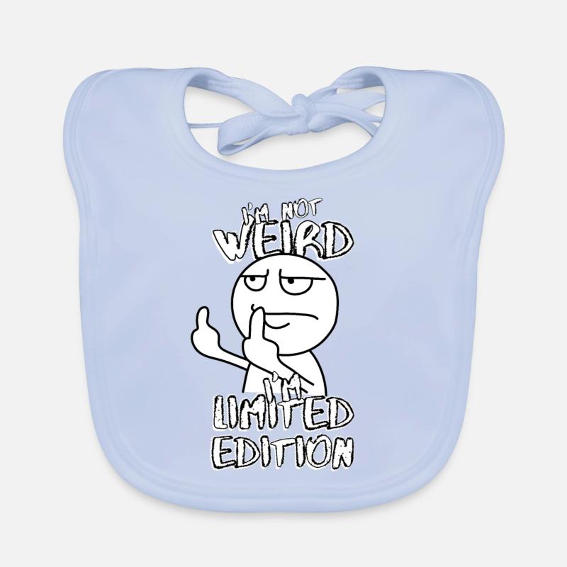 Cartoon Mittelfinger - Limited Edition - Spruch Baby Bio-Lätzchen