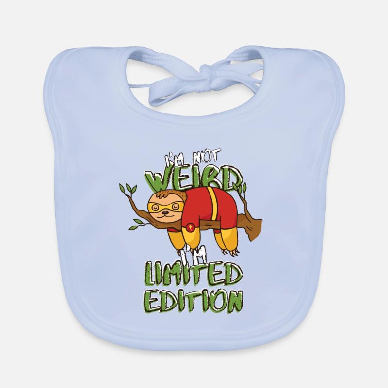 Cool Cartoon Sloth - Édition Limitée - Dicton Bavoir bio Bébé
