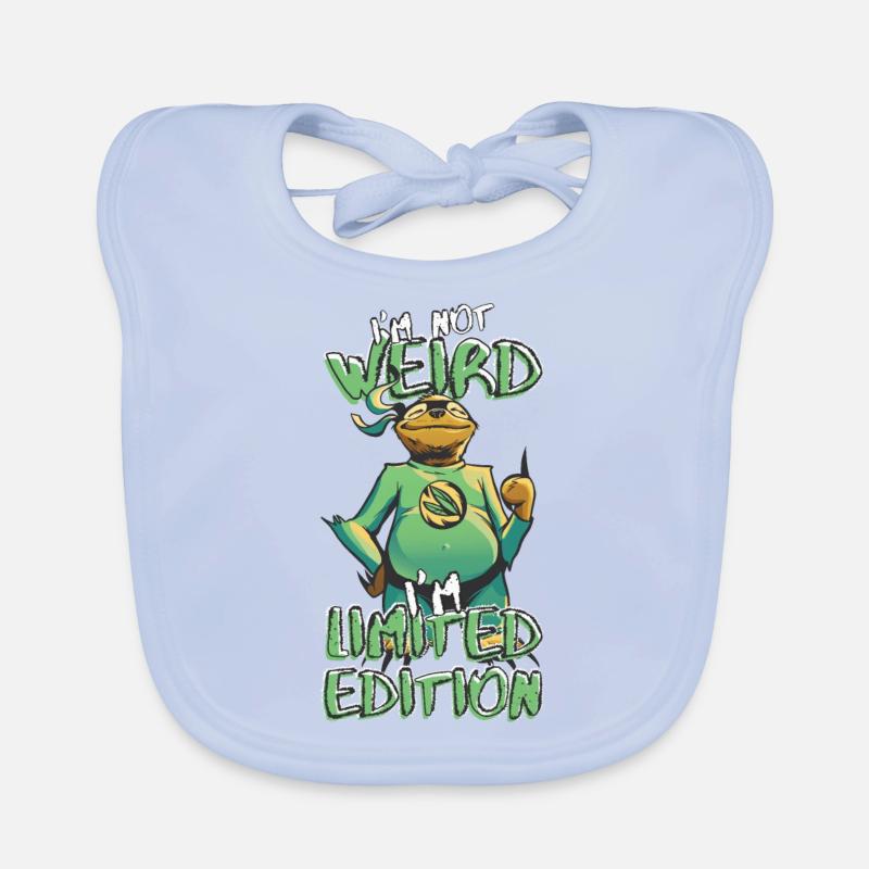 Cool Cartoon Sloth - Édition Limitée - Dicton Bavoir bio Bébé