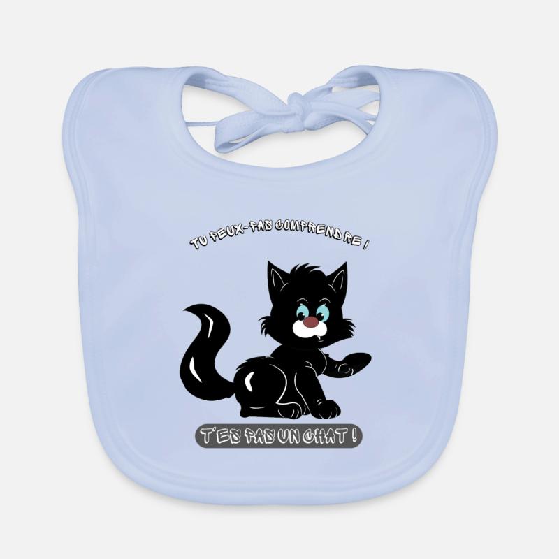 T'es pas un chat ! Bavoir bio Bébé