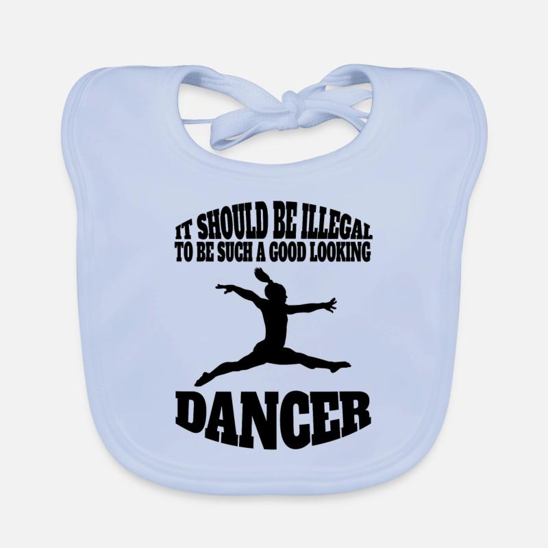 Dancer Ballerina Dance Ballet Gift Dance Class Organic Baby Bibs