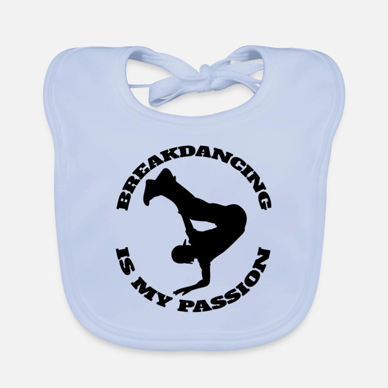 Breakdance Dance Sport Gift Dancing Dancer Organic Baby Bibs