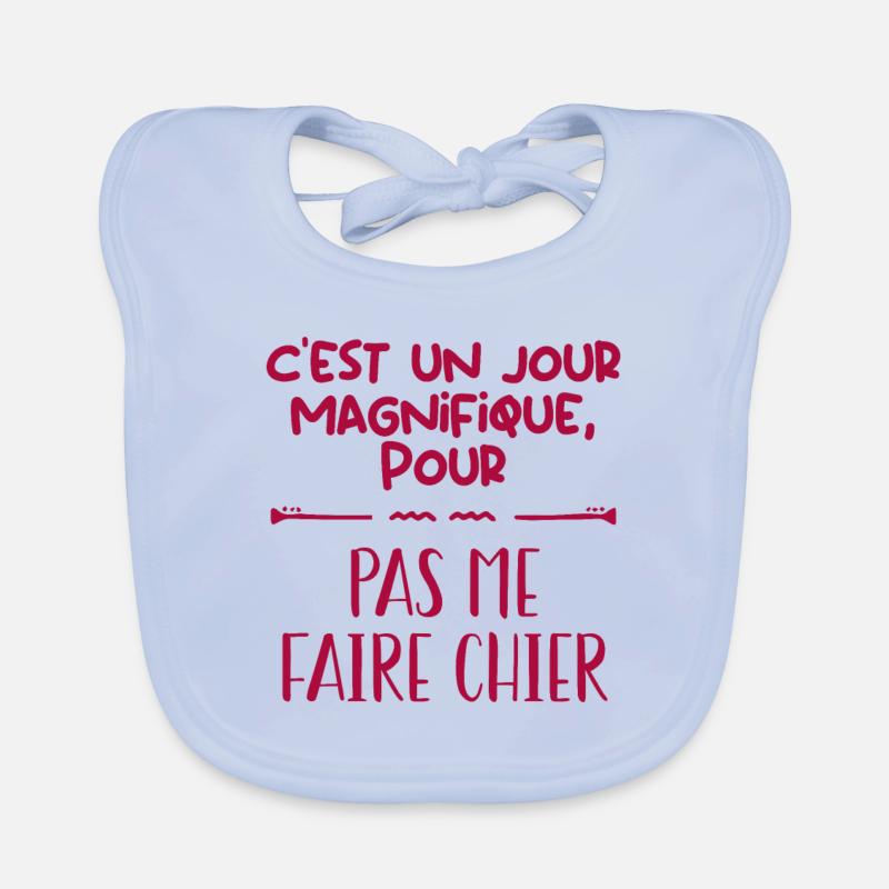 J'aime pas les gens Bavoir bio Bébé