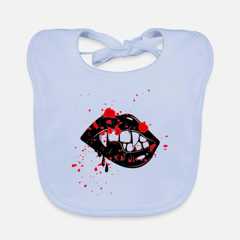 Lèvres de vampire Bavoir bio Bébé