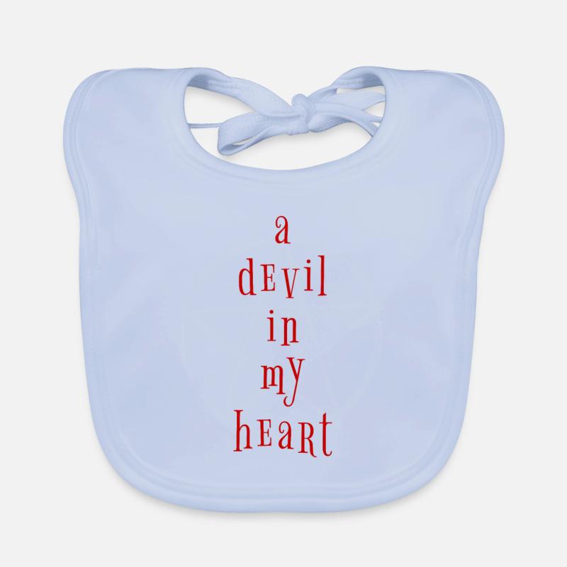 Devil Devil Pentagram Saying Proverbs Quote Organic Baby Bibs