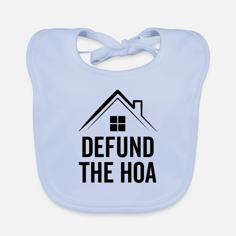 Defund The Hoa Organic Baby Bibs