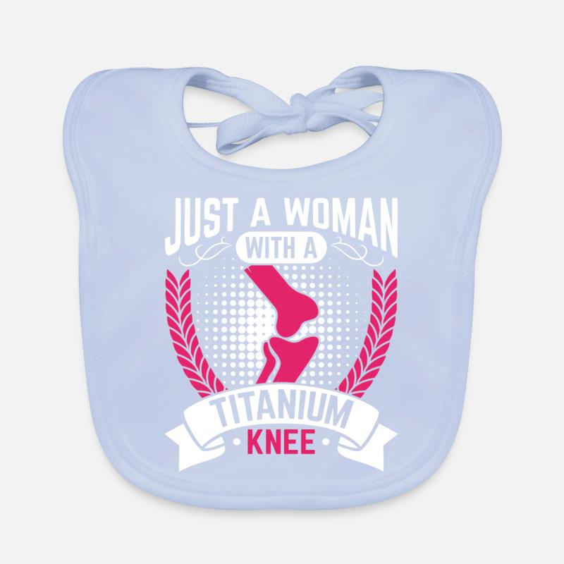 Artificial Titanium Knee, Arhtrose Physiotherapist Organic Baby Bibs