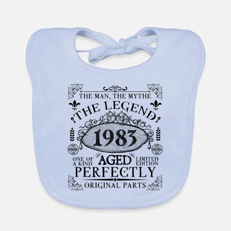 1983 | The Legend since 1983 birthday Bavoir bio Bébé