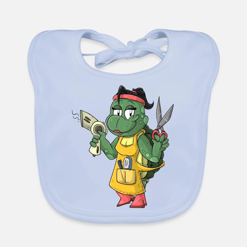 Coiffeur de tortue Bavoir bio Bébé