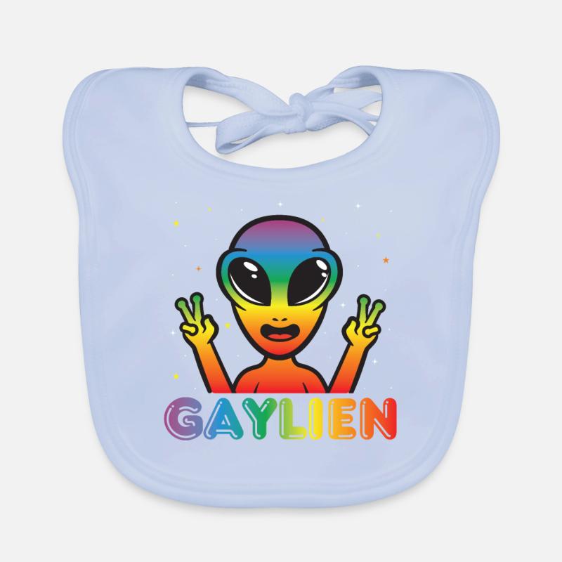 Gender Lesben, Schwule, Trans, Queer Regenbogen Baby Bio-Lätzchen