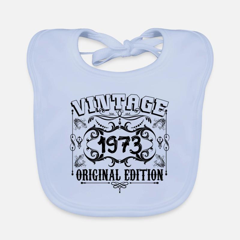 1973| Vintage Aged Original 1973 Geburtstagsgeschenk Baby Bio-Lätzchen