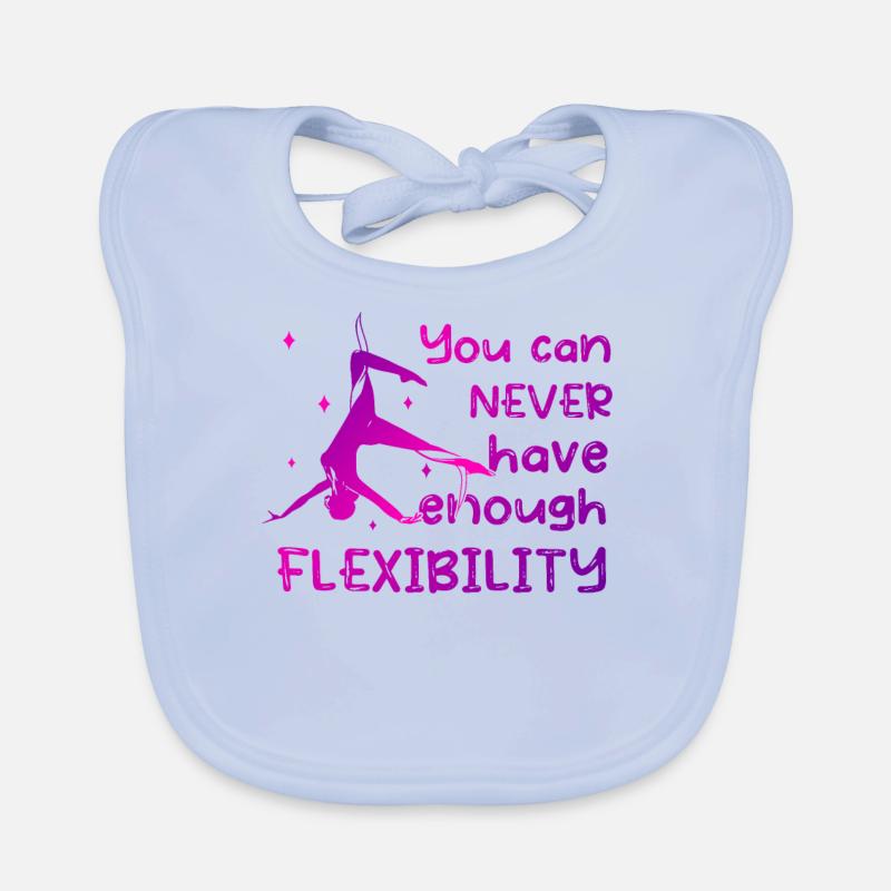 Flexibility - Fun aerial silk acrobatics Organic Baby Bibs