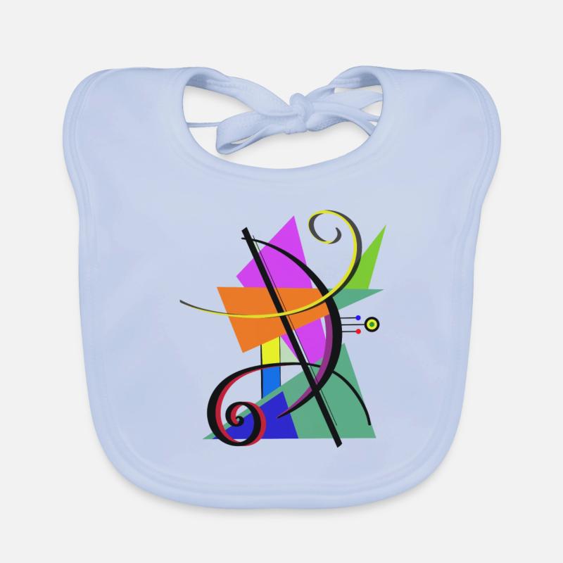 Modern art Organic Baby Bibs