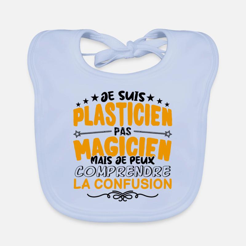 Plasticien pas Magicien | le Meilleur Plasticien Bavoir bio Bébé