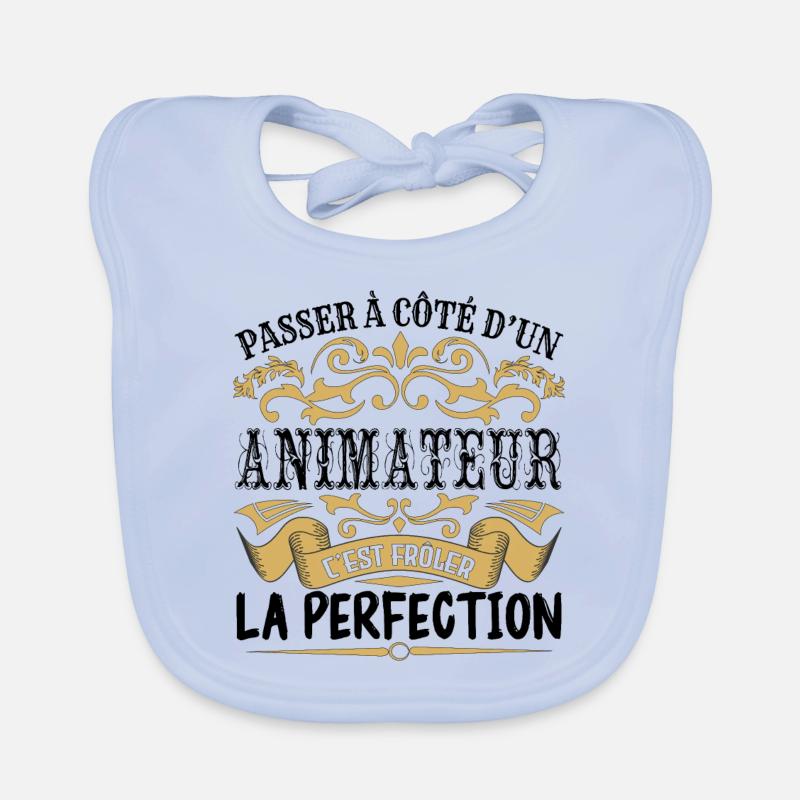 Animateur | le Meilleur cadeau Animateur Bavoir bio Bébé