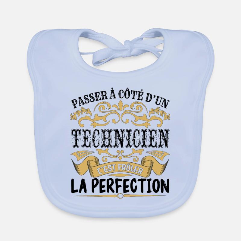 Technicien | le Meilleur cadeau Technicien Bavoir bio Bébé
