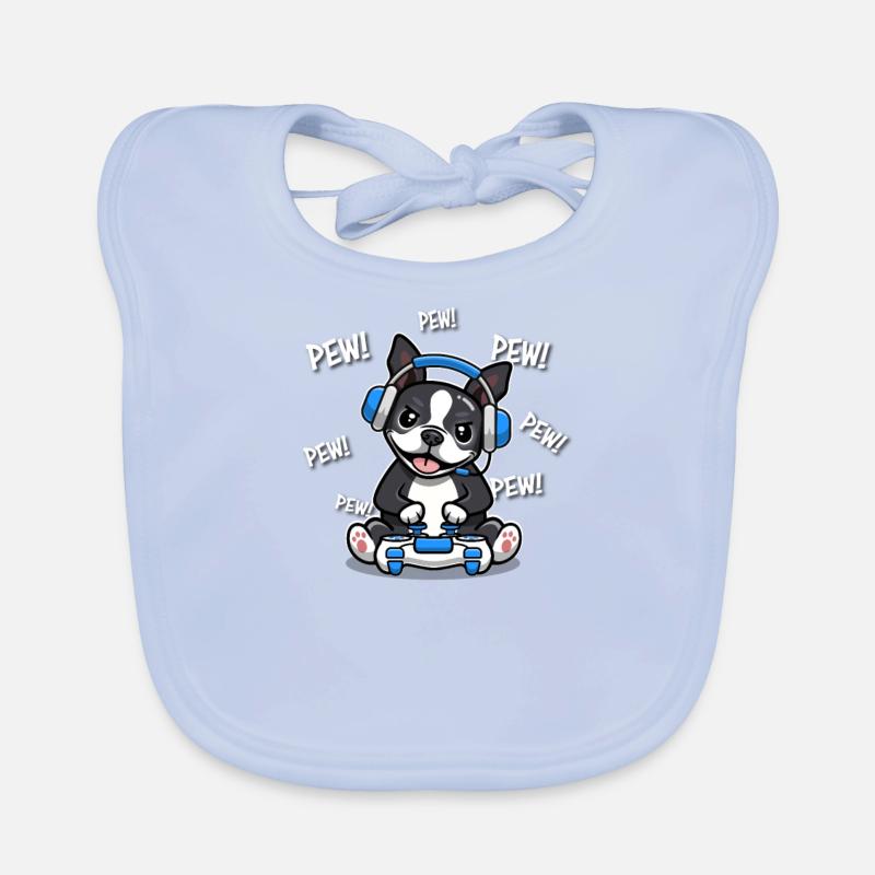 Boston Terrier Bavoir bio Bébé